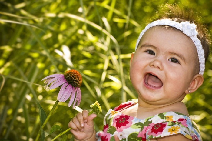 Bebés descubriendo la naturaleza - Colchón de Cuna